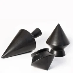 Specchio da tavolo Nero 52 bucchero di Studio Lievito e Maddalena Vantaggi