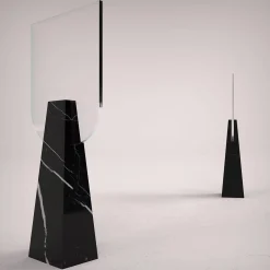 Specchio da tavolo Ophelia Black Marquina