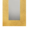 Specchio da terra rettangolare Muro in foglia oro