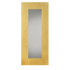Specchio da terra rettangolare Muro in foglia oro