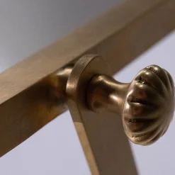 Specchio da Trucco Ottagonale Piccolo in Bronzo