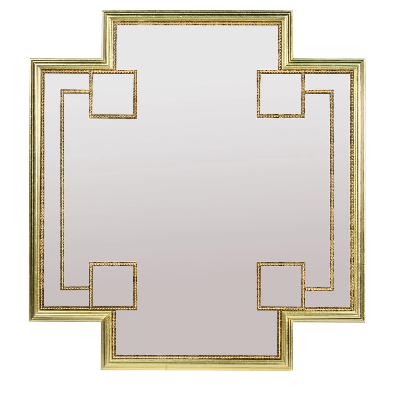 Specchio d'oro a forma di croce