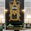 Specchio d'oro in stile Chippendale