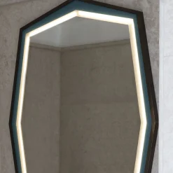 Specchio Esagonale in Ottone Urban