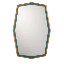Specchio Esagonale in Ottone Urban