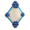 Specchio in vetro di Murano Celeste