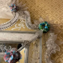 Specchio in vetro di Murano Veronese