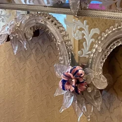 Specchio in vetro di Murano Veronese