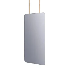 Specchio Oscar con cornice in ottone