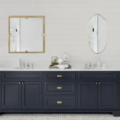 Specchio Ovale in Ottone Urban