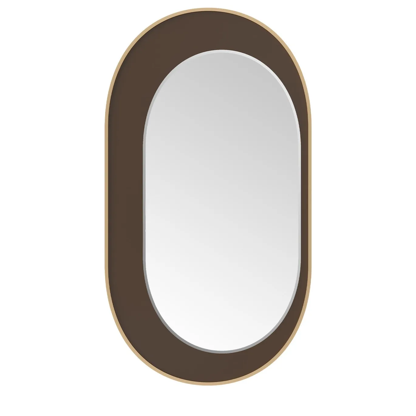Specchio ovale marrone Eclipse