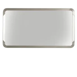 Specchio Rettangolare da Parete Luxor Con Cornice Titanio