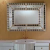 Specchio rettangolare in vetro di Murano Colleoni