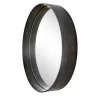 Specchio rotondo grigio Dorian