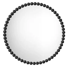 Specchio rotondo piccolo nero Gioiello di Nika Zupanc