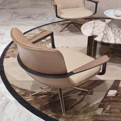 Spectre Poltrona Lounge in Pelle Cordoba