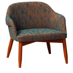 Spy 651 Poltrona arancione e verde acqua di Emilio Nanni
