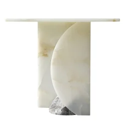 SST026 Tavolino scultoreo in marmo onice