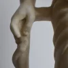 Statua Asclepio-Esculapio in Marmo Bianco Carrara
