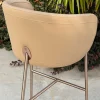 Sunny Sgabello Alto in Pelle Beige