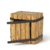 Taglialegna Comodino in legno e ferro