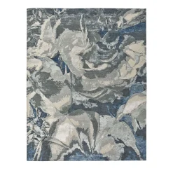 Tappeto annodato a mano Diva silver/grey
