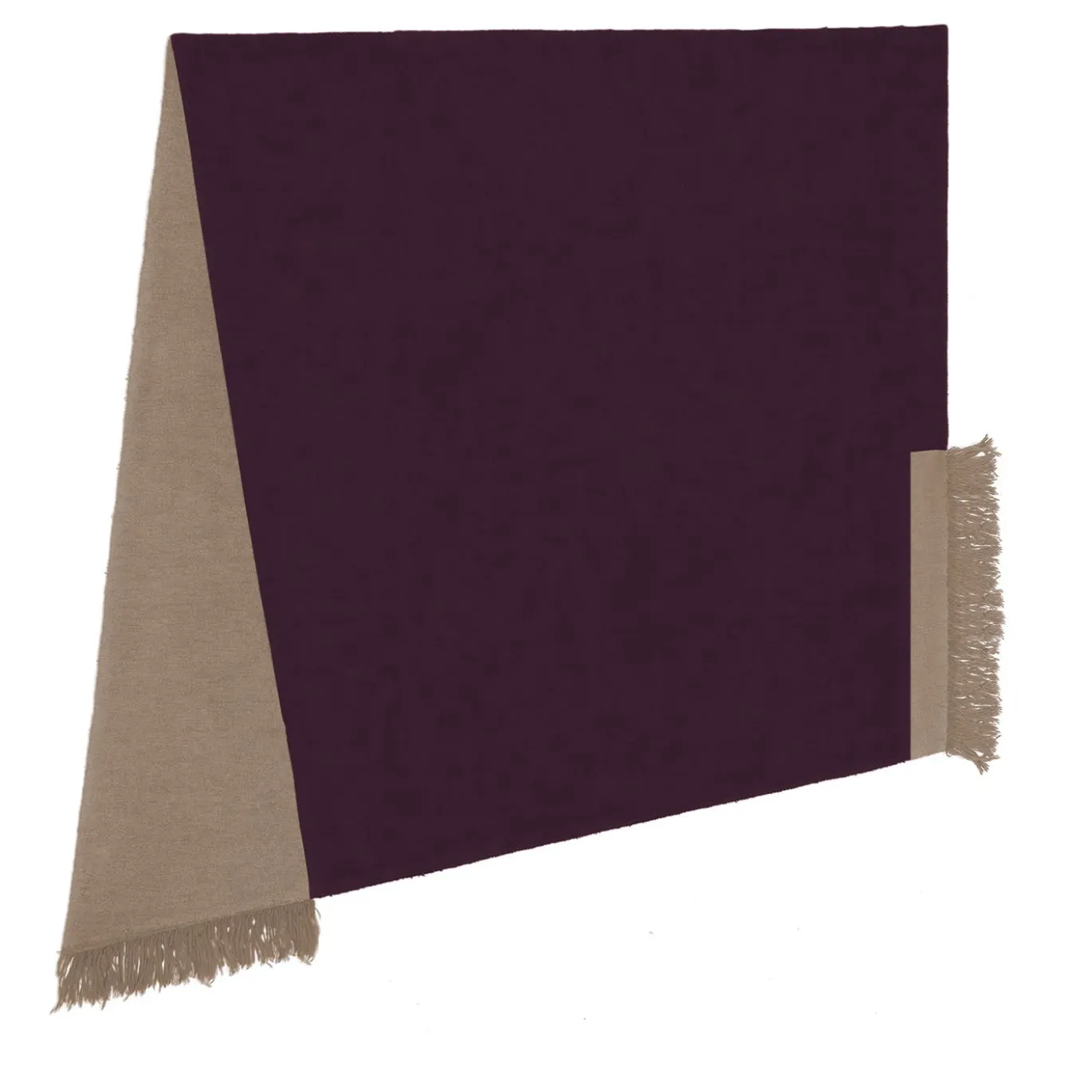 Tappeto asimmetrico colore amarena