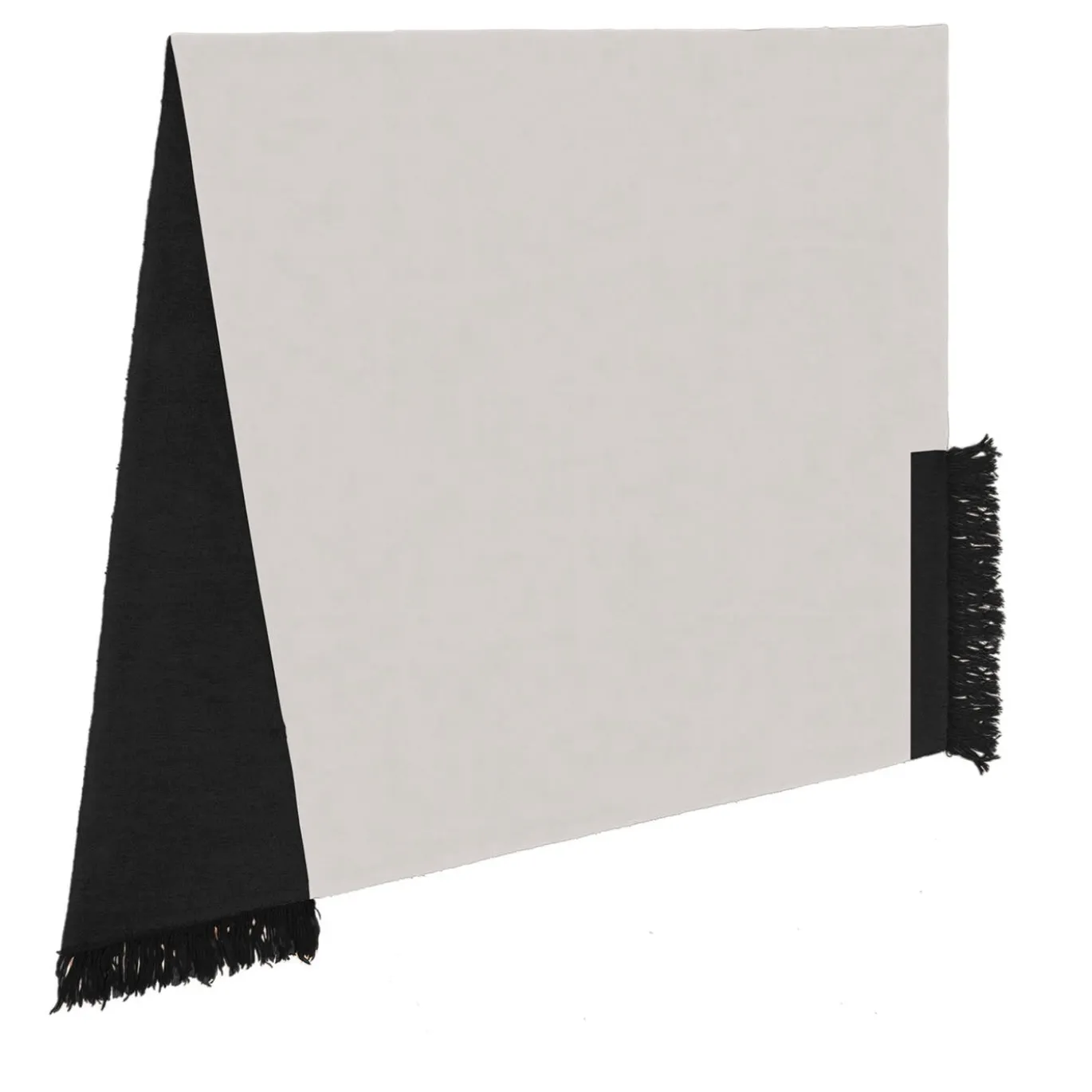 Tappeto asimmetrico colore latte