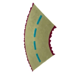 Tappeto Autostrada Green Curve
