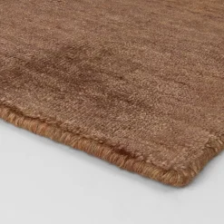 Tappeto Bamboo Shaded rettangolare in seta di bamboo Bronzo