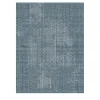 Tappeto blu rettangolare Triple Waves di Lorenza Bozzoli