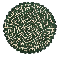 Tappeto Ciliophora verde di Maarten Baas