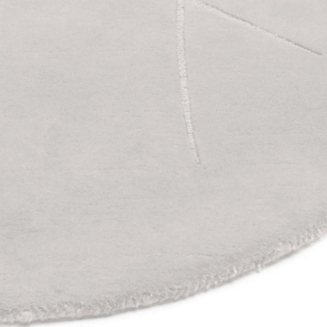 Tappeto Circolare "Tondo non Tondo" X irregolare colore latte