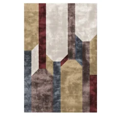 Tappeto Composizioni Beige Rettangolare Policromatico di Dainelli Studio