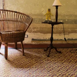 Tappeto Corralito in Agave e Fili di Ottone