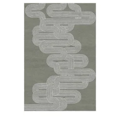 Tappeto Curve Green di Giulio Brambilla