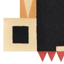 Tappeto Cut-Out Palma in lana multicolore