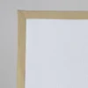 Tappeto da bagno Kanapa giallo morbido e bianco