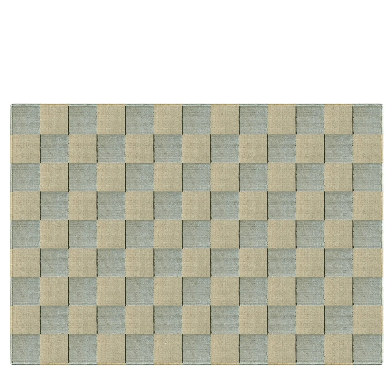 Tappeto Damier in Agave e Rame di Droulers