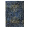 Tappeto Elite Blu Navy Oro