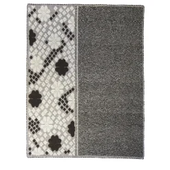 Tappeto Equinozio rettangolare grigio di Carlo Sanna