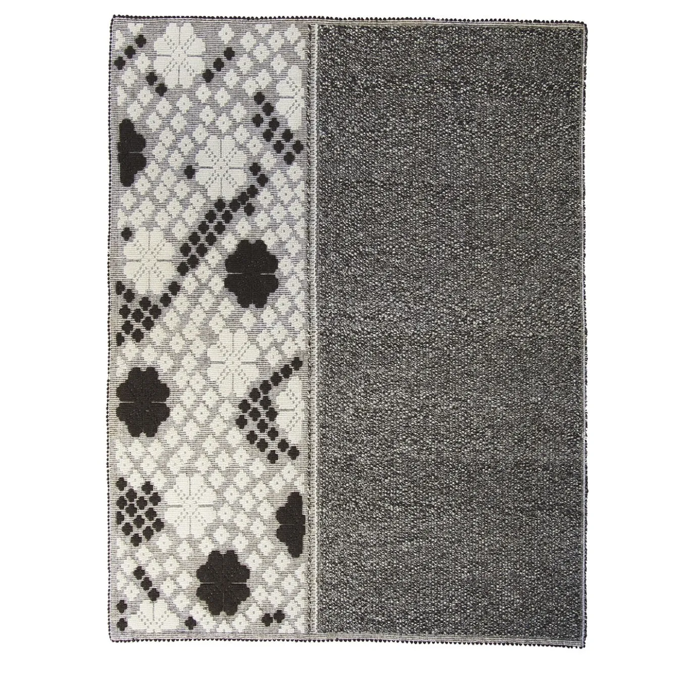 Tappeto Equinozio rettangolare grigio di Carlo Sanna
