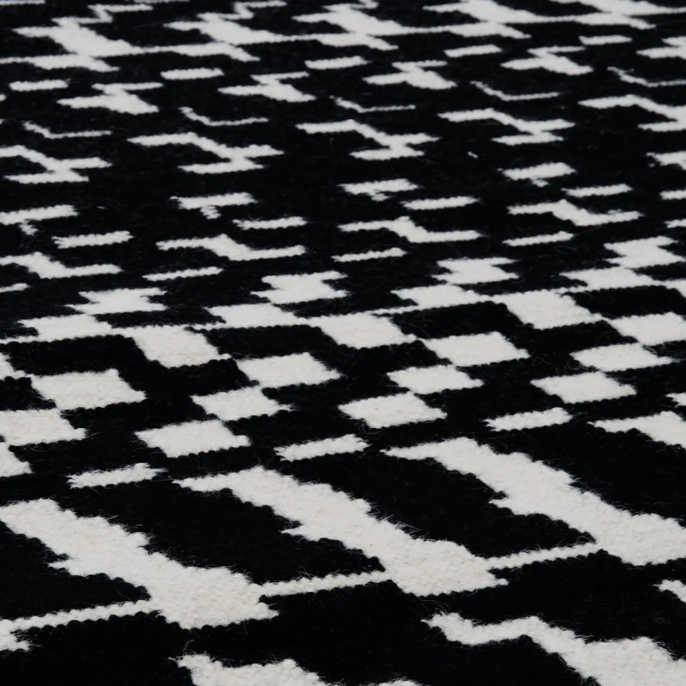Tappeto Fuoritempo Bianco e Nero Grande