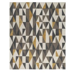Tappeto Geometrico Policromo Diamantina in Seta e Lana di Gio Ponti #1