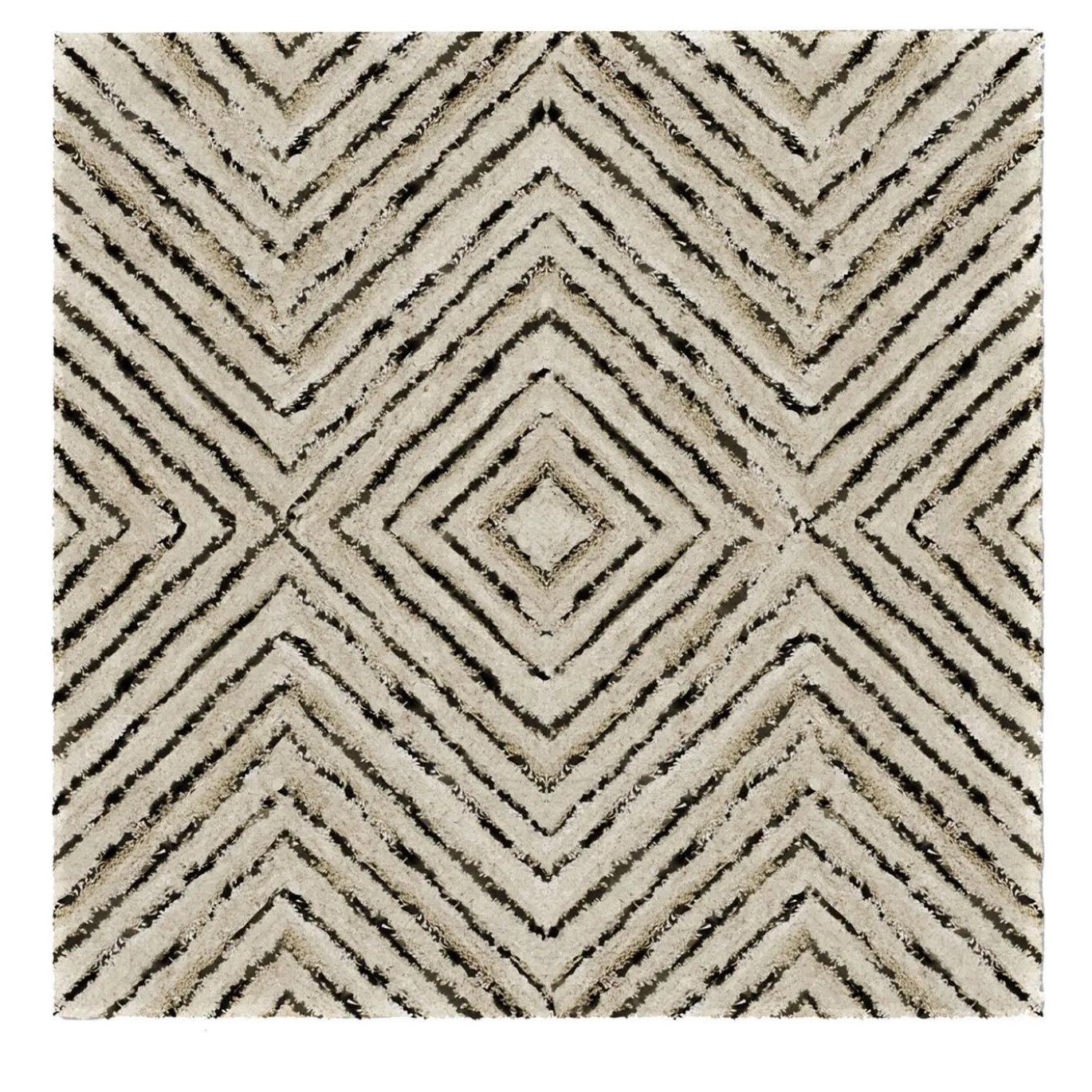 Tappeto Ginger geometrico beige di Janice Joostema