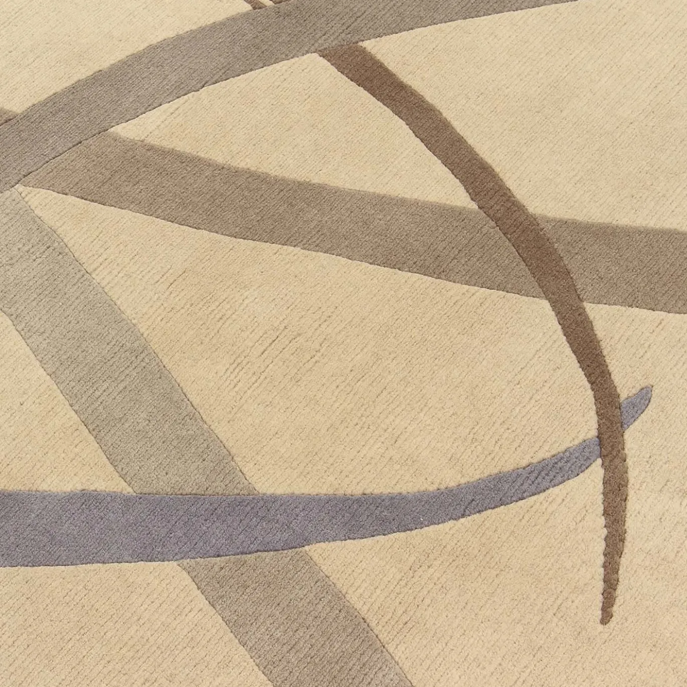 Tappeto grigio Lettera Disegnata di Gio Ponti