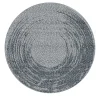 Tappeto grigio rotondo Triple Waves di Lorenza Bozzoli