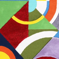 Tappeto Infinito in lana della Nuova Zelanda e tencel policromo di Ken Scott