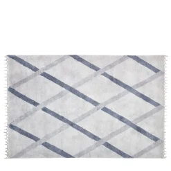 Tappeto in lana grigia Intrecci 1