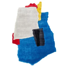 Tappeto in lana multicolore dall'aspetto strappato di Joost van Bleiswijk - Edizione limitata